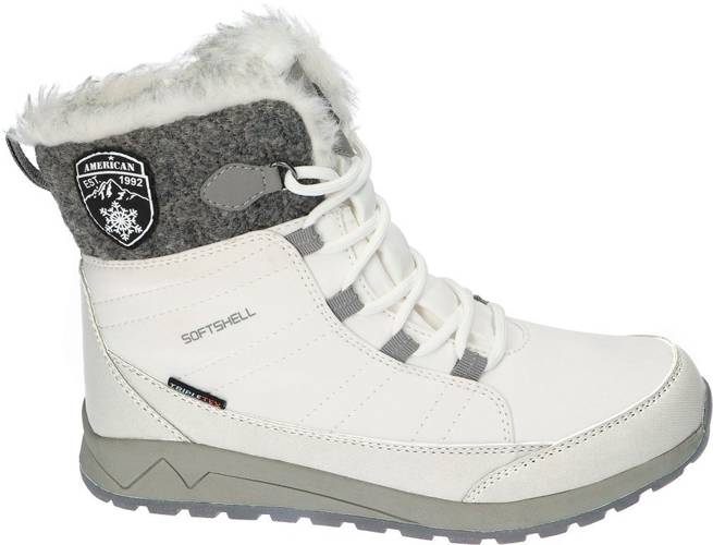 Women's winter shoes American Club DSN-26 white, size 36-41