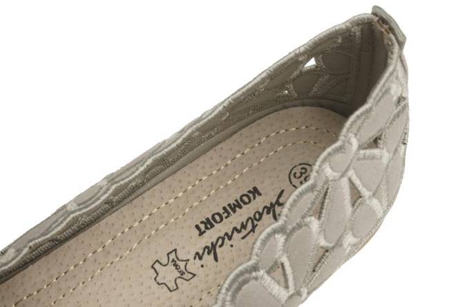 Women's sandals Skotnicki DP-3-0568GY grey size 36-41