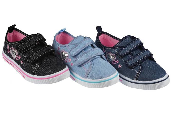 Children's sneakers Nino BA2404-22 navy blue, black and blue size 25-30