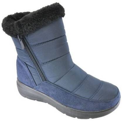 Ladie's Style DLS-009NA women's snow boots, navy blue, sizes 37-42