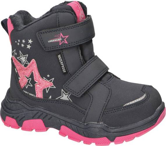 American Club BHL-66 children's winter shoes, gray and navy blue, sizes 28-33