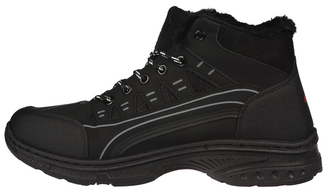 Sunlanse MM215-1BLBL men's winter shoes, black, sizes 42-47