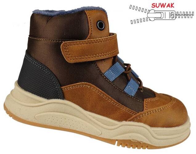 Children's transition shoes Apawwa AGD476BR brown size 21-28