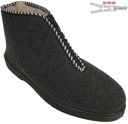 Bambosze męskiez Łukpol/Stomil MTATRZANK880SZ szare rozm.41-45