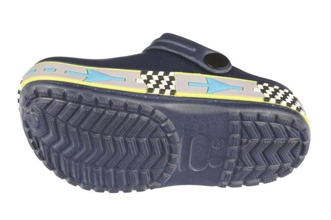 Children's pool slippers Emaks BJHCG22-GY2490D navy blue and black, size 24-19