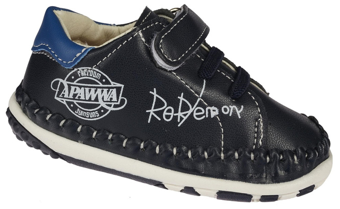 Apawwa 0FC42BU children's shoes, navy blue, sizes 17-20