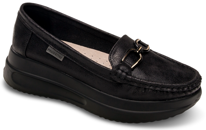 Women's moccasins Skotnicki DP-3-0667BL black sizes 36-41