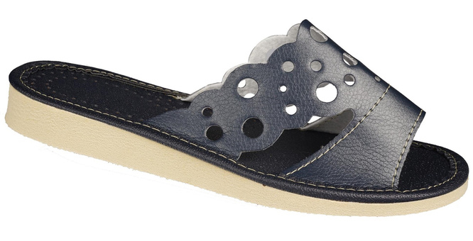 Women's highlander slippers TUP DTUP2403, navy blue, sizes 36-41