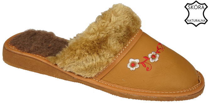 Pako DPAKO2421 women's highlander slippers, camel, size 36-41