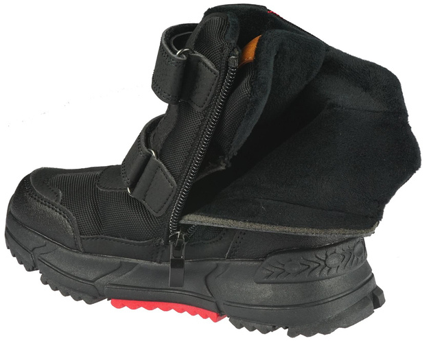 American Club CXD-109 children's winter shoes, black, sizes 25-32