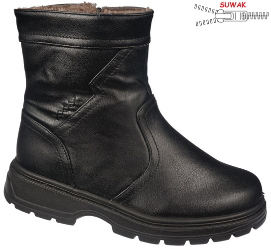 Buty zimowe męskie Jomix M1301-1BL czarne rozm.40-46