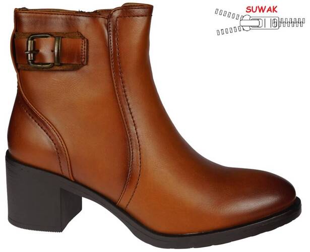 Skotnicki DB-3-1357BR women's winter shoes, brown, sizes 36-41