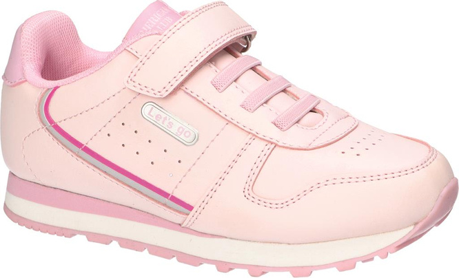 American Club BES-68 white and pink children's sports shoes, size 27-31