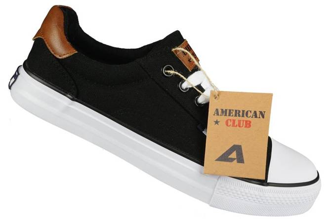 American Club MLH-77 men's sneakers black and navy blue, size 41-46