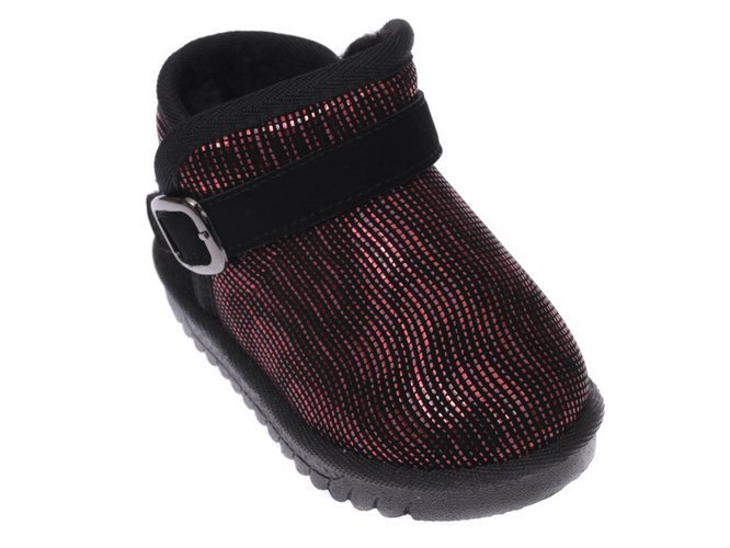 Children's winter shoes Apawwa APD162RE black and red size 20-25