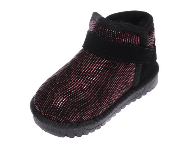 Children's winter shoes Apawwa APD162RE black and red size 20-25