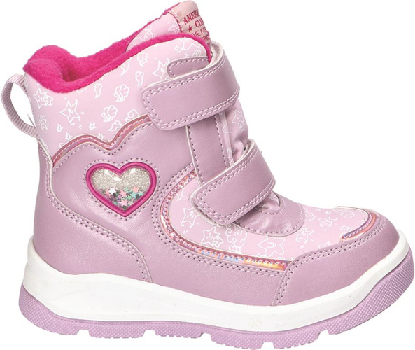 American Club BES-163 children's winter boots navy and pink size 26-30