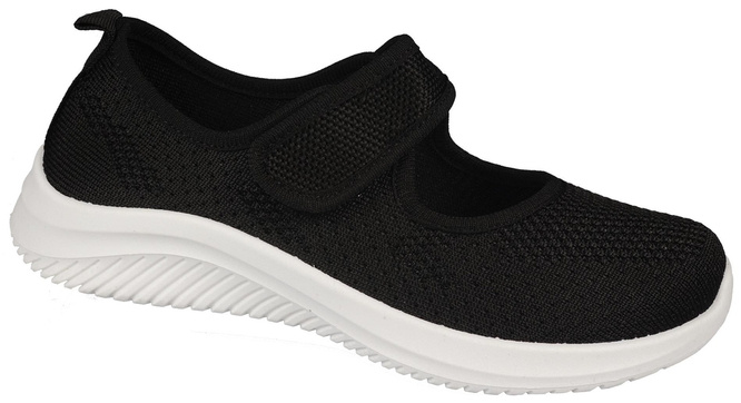 Apawwa CZ517BL children's sneakers, black, sizes 32-37