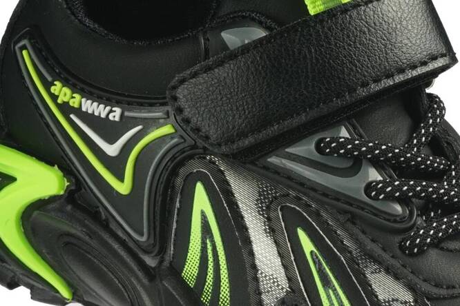 Buty sportowe dziecięce Apawwa BZC226BLGR czarno-zielone rozm.26-31