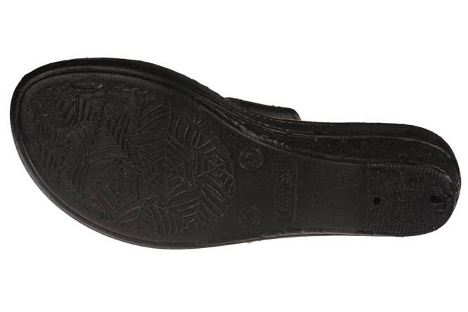 Fatex DF2404 women's Turkish flip-flops, black, sizes 36-40