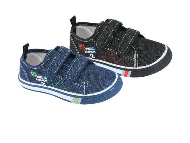 Atletico CJC-1004 children's sneakers black and navy blue size 31-36