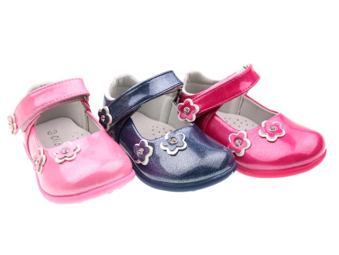 Girls' shoes Clibee AD-1 pink, navy blue and fuchsia, sizes 20-25