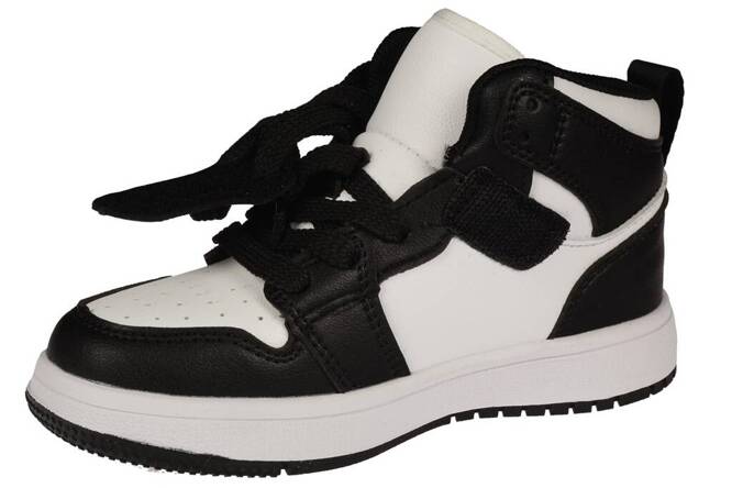 Children's sports shoes Apawwa BTC828BLWH white and black, size 26-31