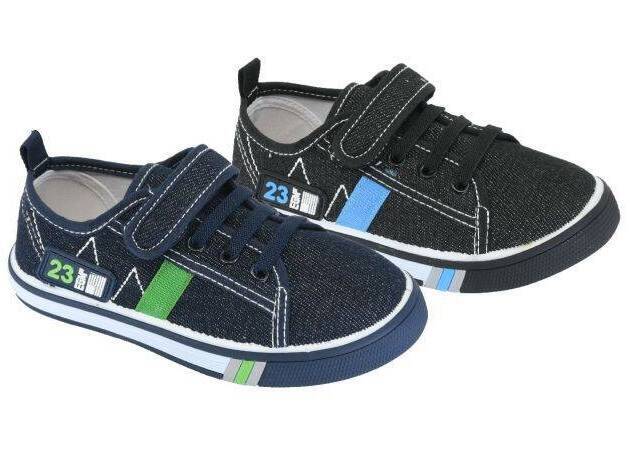 Atletico CJC-1002 children's sneakers black and navy blue size 31-36