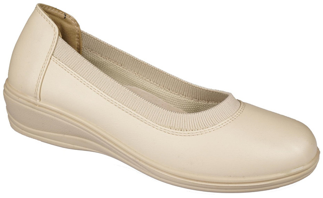 Meideli D37036-4BE women's shoes, beige, sizes 36-42