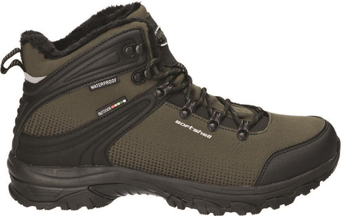 Buty trekkingowe męskie American Club MHL-146 czarne i zielone rozm.41-46