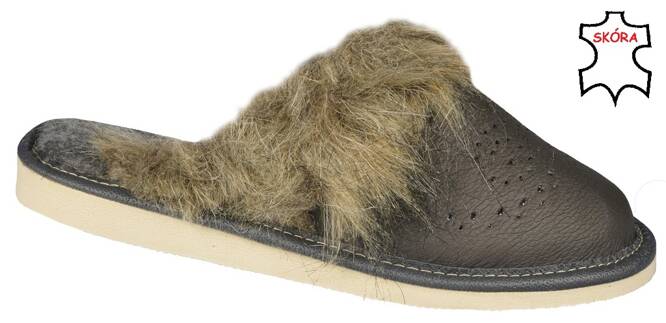 Women's insulated highlander slippers TUP DTUP2351, gray, sizes 36-41
