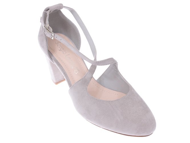 Women's pumps Sergio Leone DSK859SZMI gray size 36-40