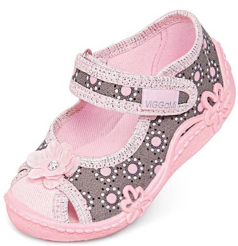 Viggami MILENKA children's sneakers gray-pink size 20-25