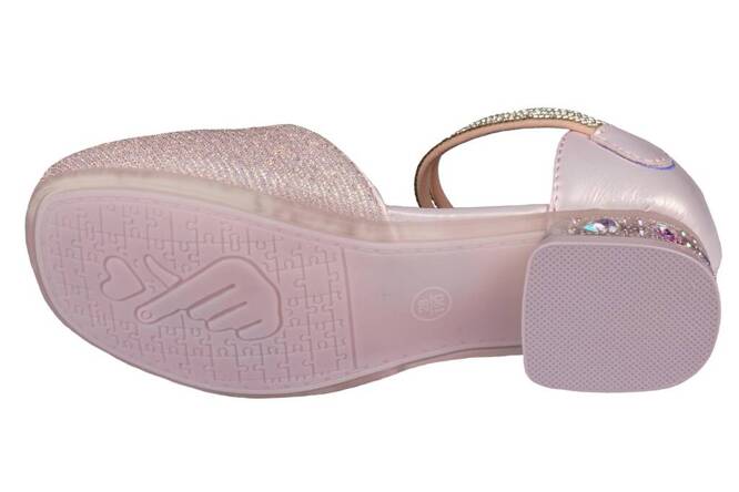 Apawwa CM554PU children's ballet flats, lilac holographic, sizes 31-36