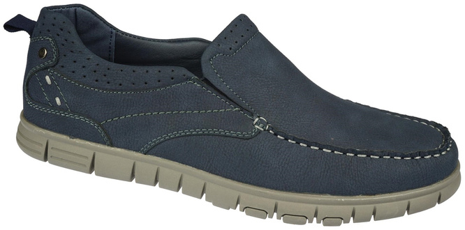 Badoxx MMXC-493NA men's moccasins, navy blue, sizes 40-45