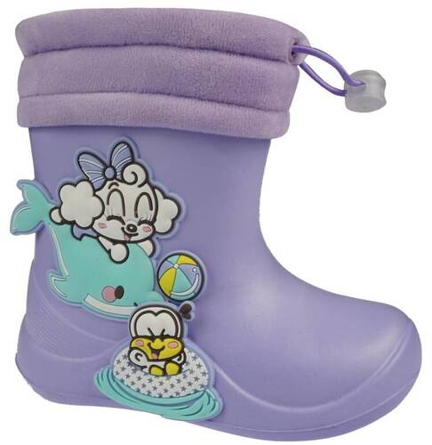 Apawwa BJ385PU children's wellies purple size 25-30