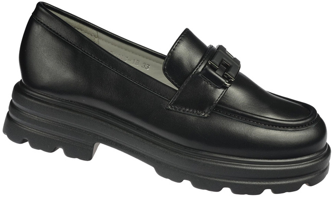 Girls' half-shoes BESSKY CYJ3585-1BBL black size 32-37