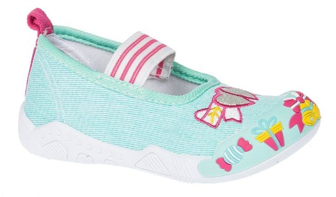 Children's sneakers American Club ATEN-29 pink or turquoise size 21-25