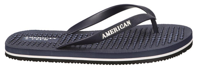 American Club MNH-110 men's flip-flops black and navy blue size 41-45