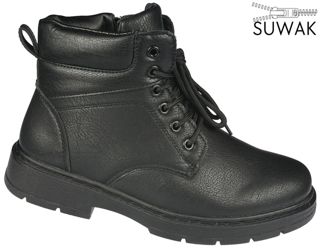 Meideli MU091-1BL men's winter boots black size 40-46