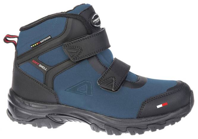 American Club CWT-158 children's winter shoes, black and navy blue, sizes 32-36