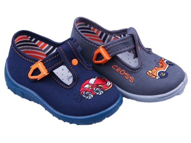 Children's sneakers Nazo AUTO navy blue and gray sizes 18-27