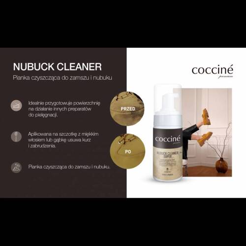 Pianka czyszcząca Cocciné NUBUCK CLEANER SUPER 