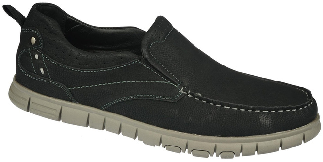 Badoxx MMXC-493BL men's moccasins, black, sizes 40-45