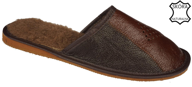 Pako MPAKO2411 men's insulated highlander slippers, brown, size 41-46