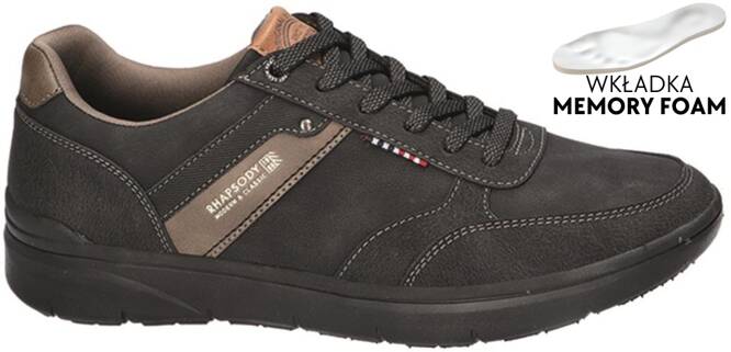 Buty sportowe męskie American Club MRH-114 czarne i granatowe rozm.41-46