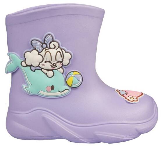 Apawwa BJ384PU children's wellies purple size 23-28