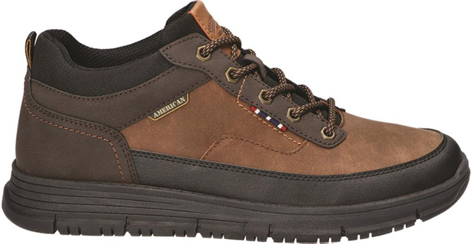 American Club MRH-116 men's winter shoes, brown and black, sizes 41-46