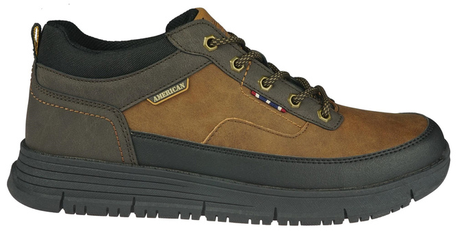 American Club MRH-116 men's winter shoes, brown and black, sizes 41-46