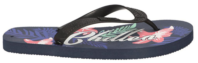 Youth flip flops American Club DNH-112 black and navy blue size 36-41